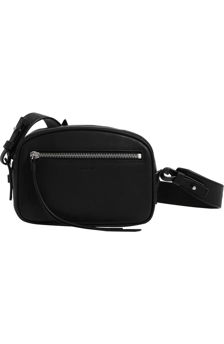 AllSaints Captain Leather Belt Bag, Main, color,