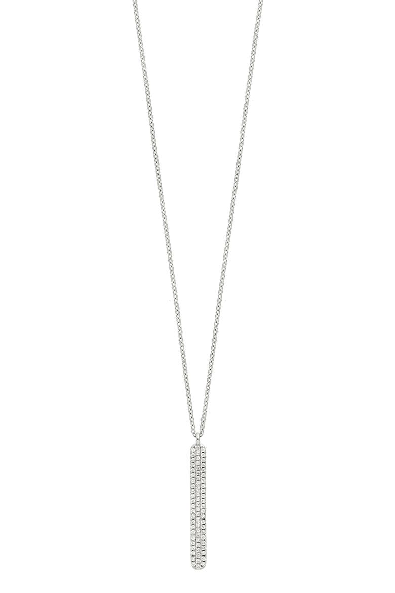 Diamond Pendant Necklace (Nordstrom Exclusive), Main, color, 18K WHITE GOLD
