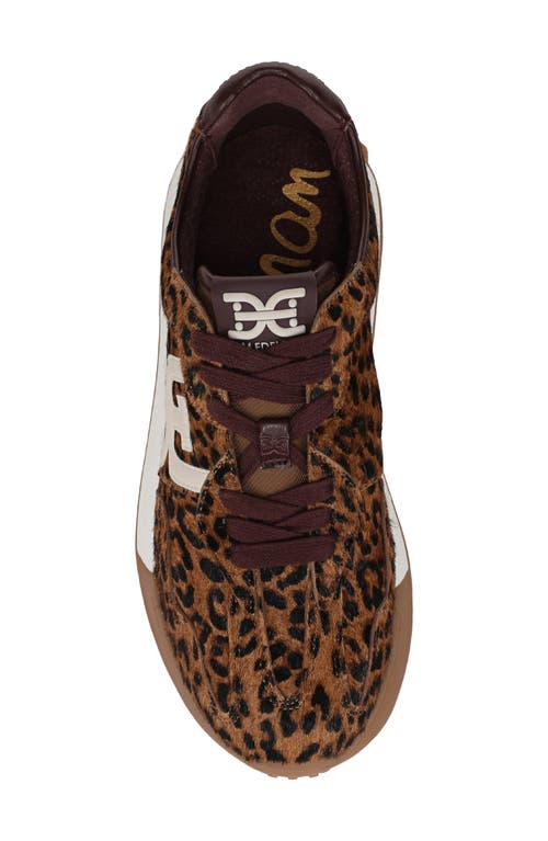 Sam Edelman Langley 3 Genuine Calf Hair Sneaker In Animal Print