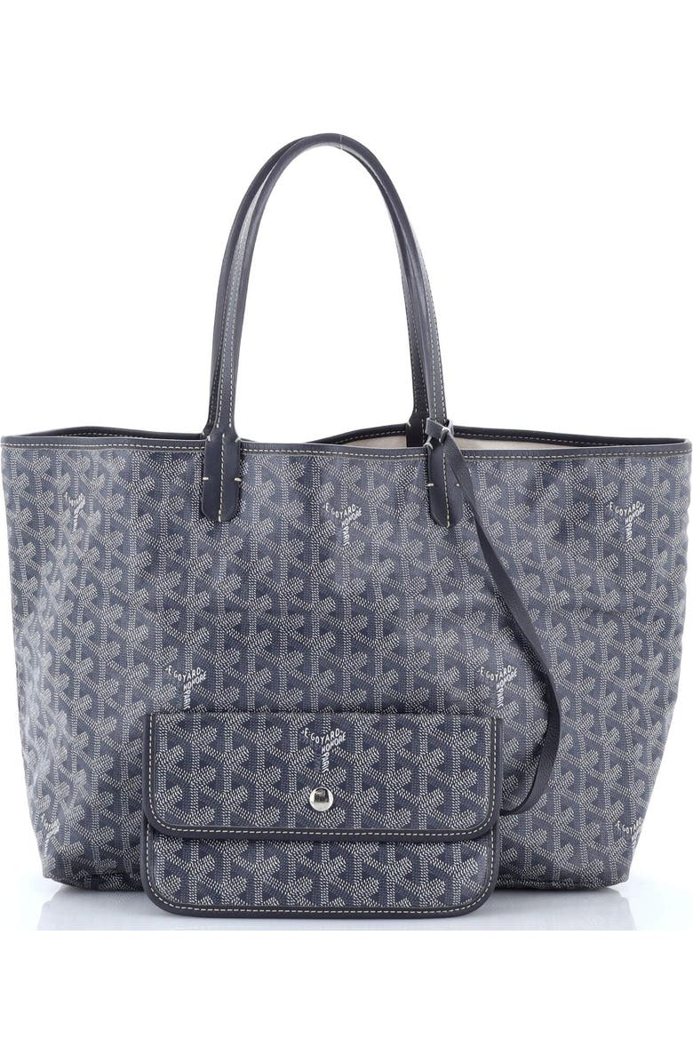 Pre-Owned Goyard Saint Louis Tote Coated Canvas PM, Alternate, color, Gray