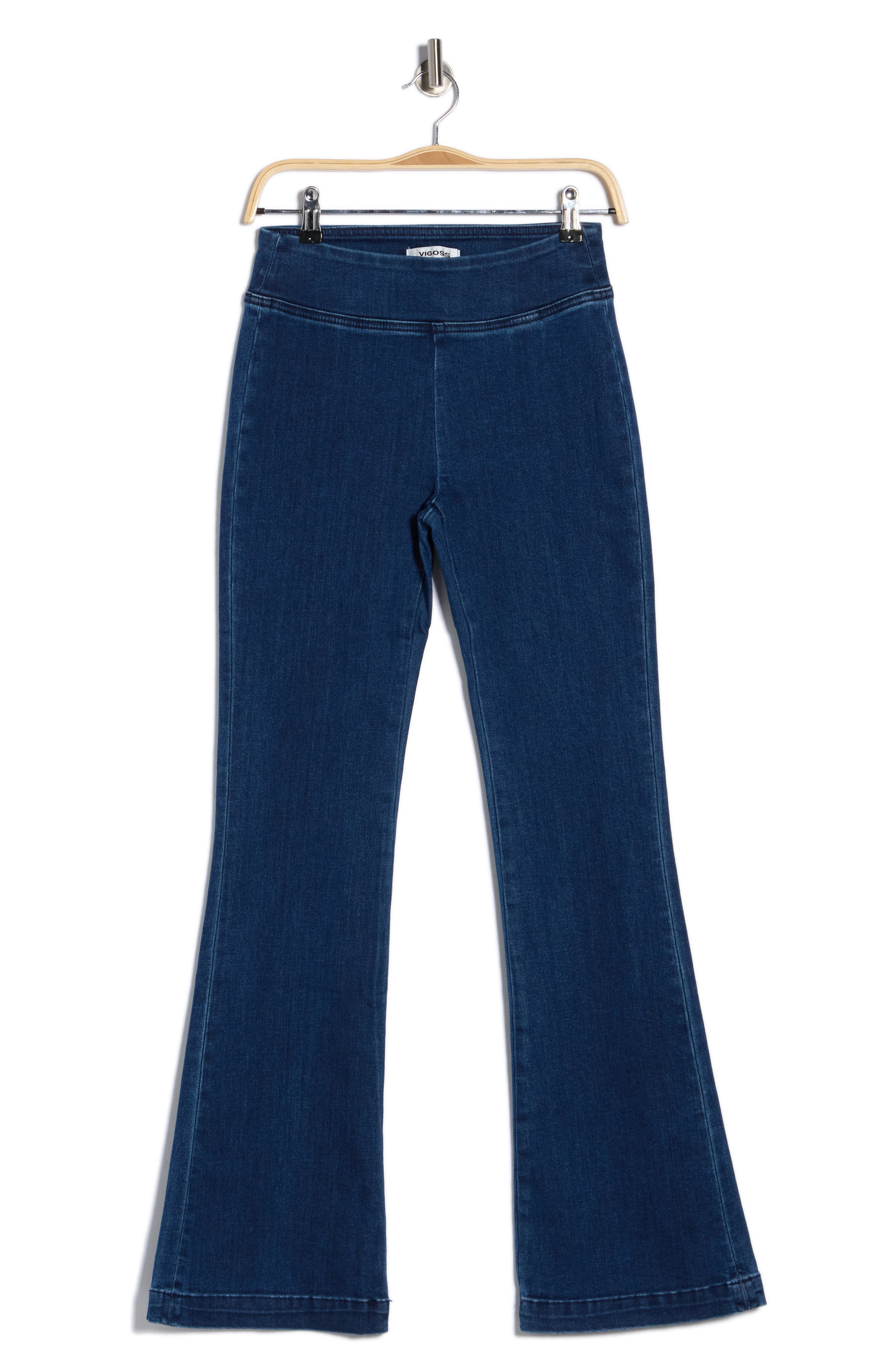 High Waist Bootcut Pull-On Jeans