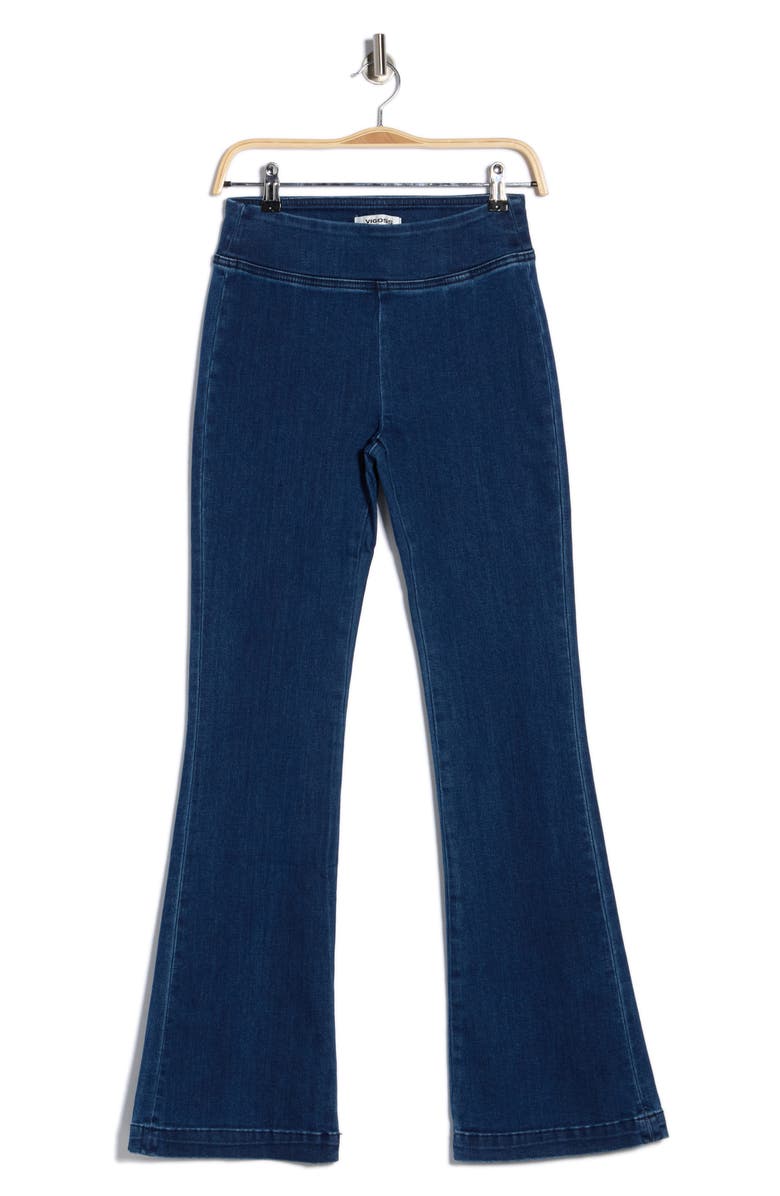 Vigoss High Waist Bootcut Pull-On Jeans, Alternate, color, Dark Wash