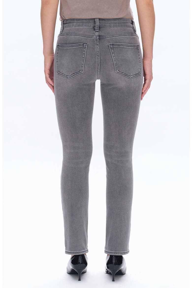 Emily High Waist Slim Straight Leg Jeans, Alternate, color, STONE GREY