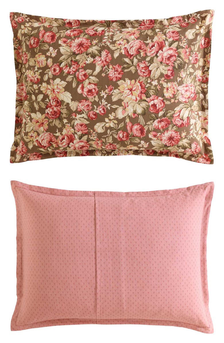 Laura Ashley Bloomsbury 3-Piece Twin Comforter & Sham Set, Alternate, color, Brown