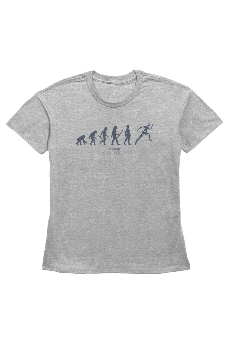 Women's Artificial Evolution Short Sleeve T-Shirt, Main, color, Heather Gray