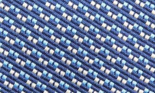 David Donahue Neat Silk Tie In Blue
