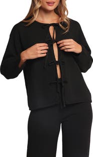 Petal & Pup Odell Tie Cardigan & Pants Set