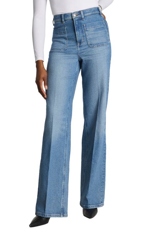 SPANXshape™ Authentic 360 Patch Pocket Easy Flare Jeans (Elysian) (Plus)