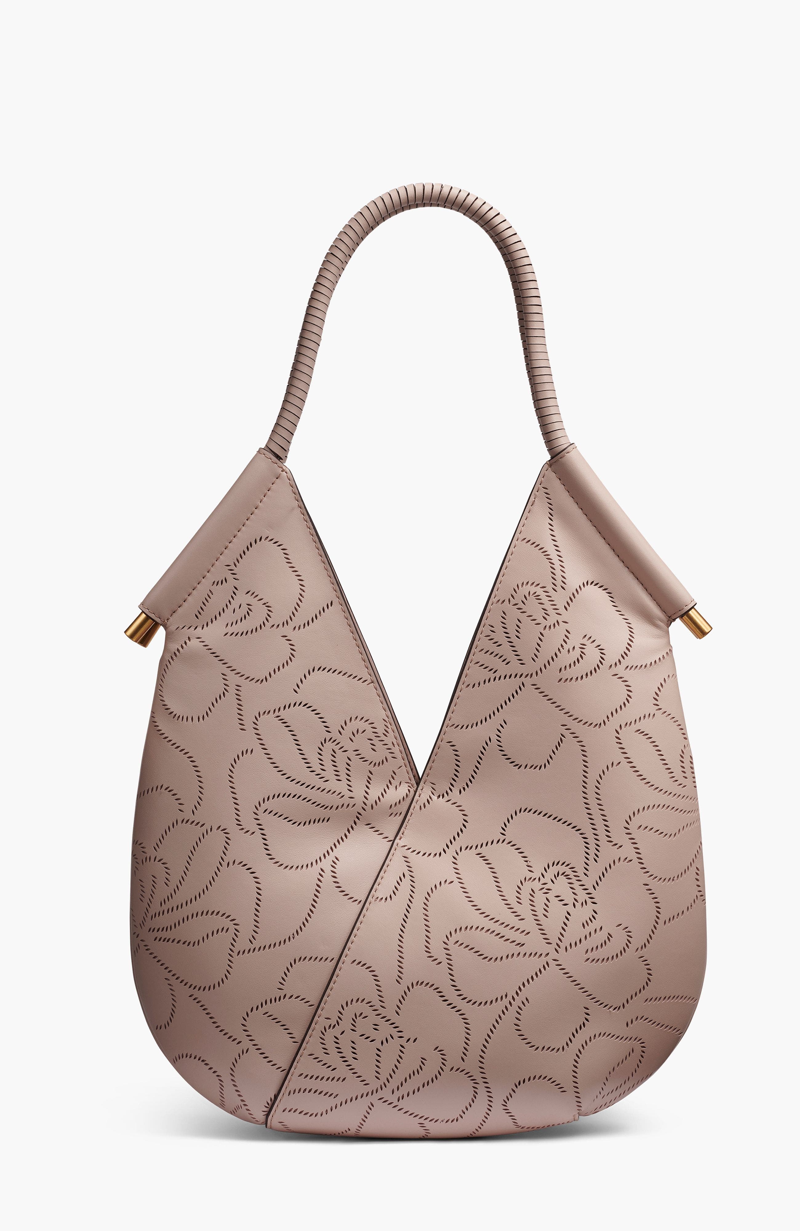 Donna Karan New York Baldwin Floral Perf Mini Shoulder, Alternate, color, Snow Petal