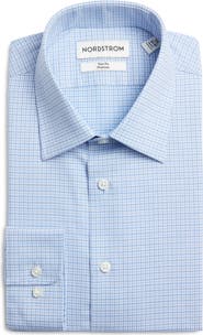 Nordstrom Trim Fit Premium Check Cotton Button-Up Shirt