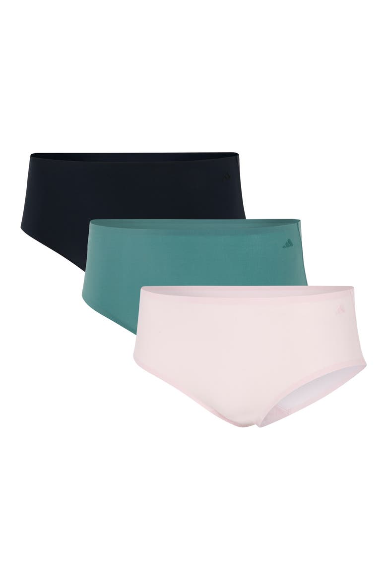 Set of 3 Hipster Briefs, Main, color, BLACK/ TEAL/ PINK