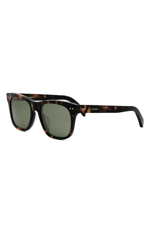 Celine Triomphe 54mm Square Sunglasses In Green