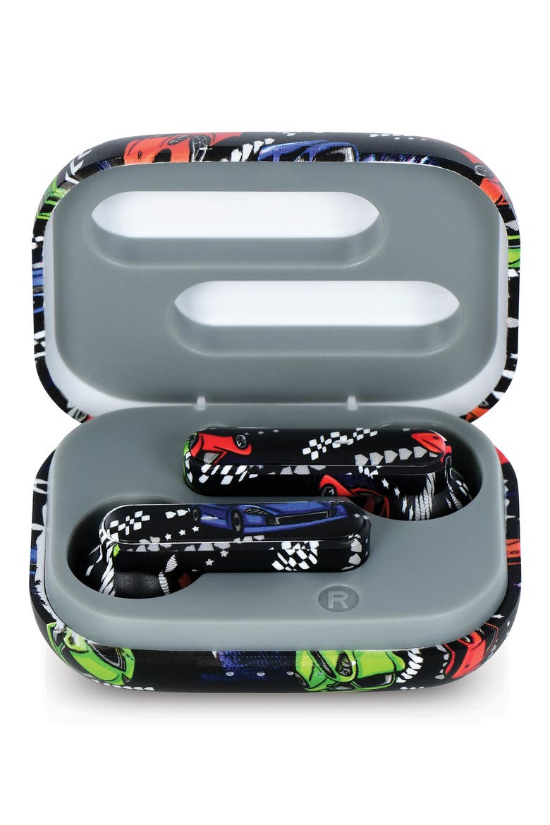 Race Car Wireless Earbuds, Alternate, color, MULTI