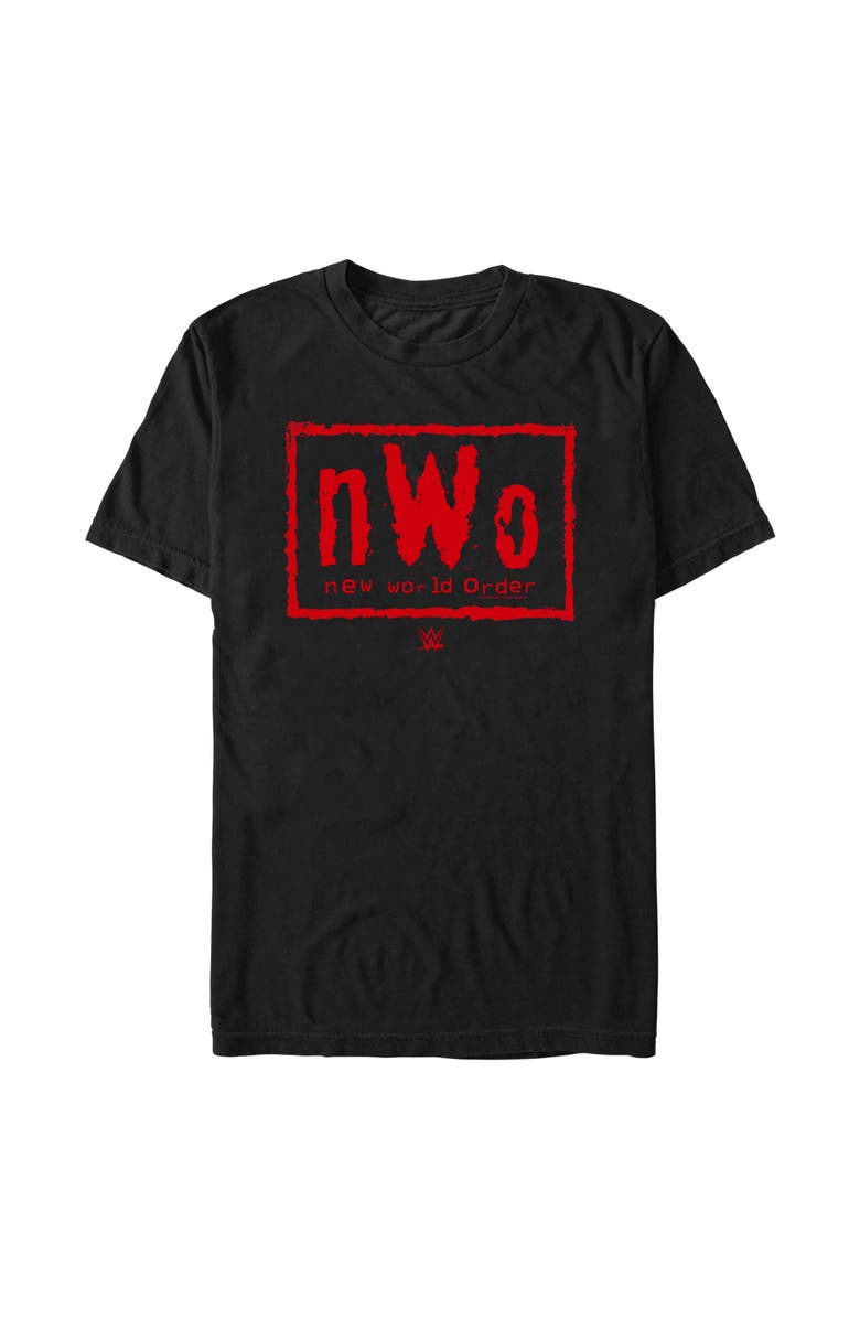 WWE Men's WWE Red Order Logo Graphic T-Shirt, Main, color, Black