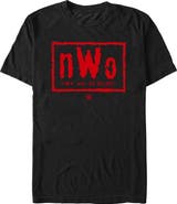 WWE Men's WWE Red Order Logo Graphic T-Shirt