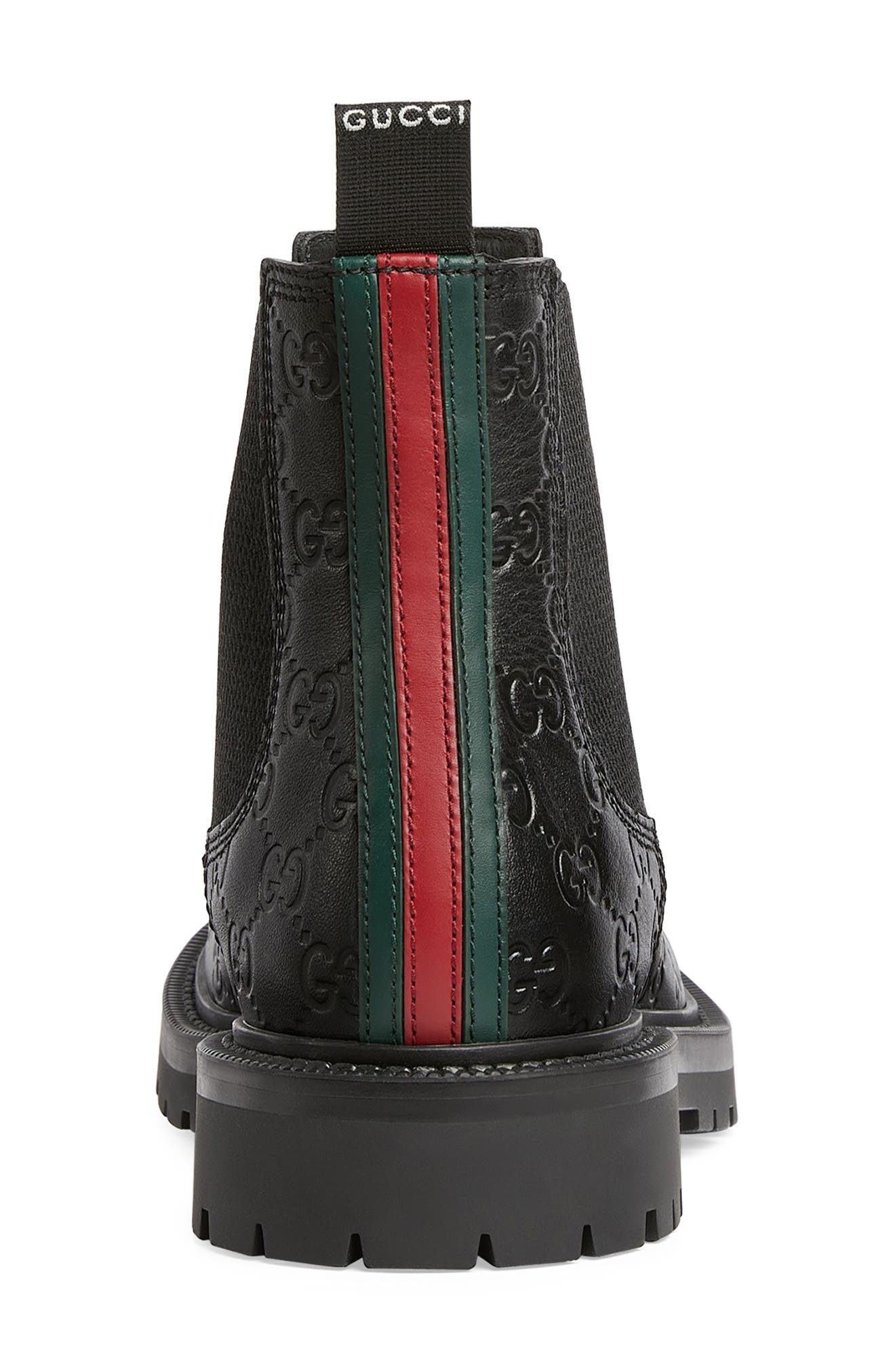 Gucci Miart Embossed Chelsea Boot, Alternate, color, 