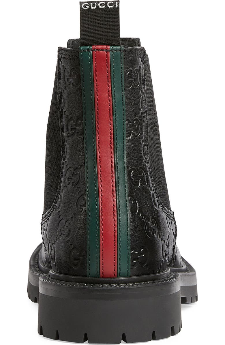 Gucci Miart Embossed Chelsea Boot, Alternate, color,