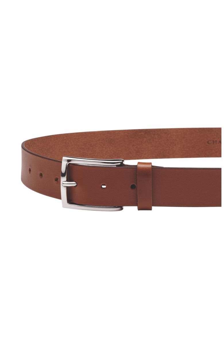Leather Chino Belt, Main, color, Tan