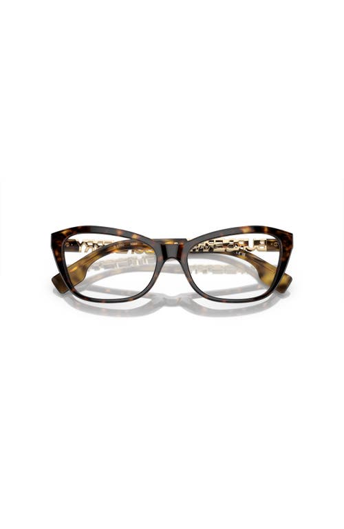 Burberry 52mm Cat Eye Optical Glasses In Brown