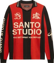 SANTO STUDIO x Miguel Harichi Stripe Johnny Collar Sweater