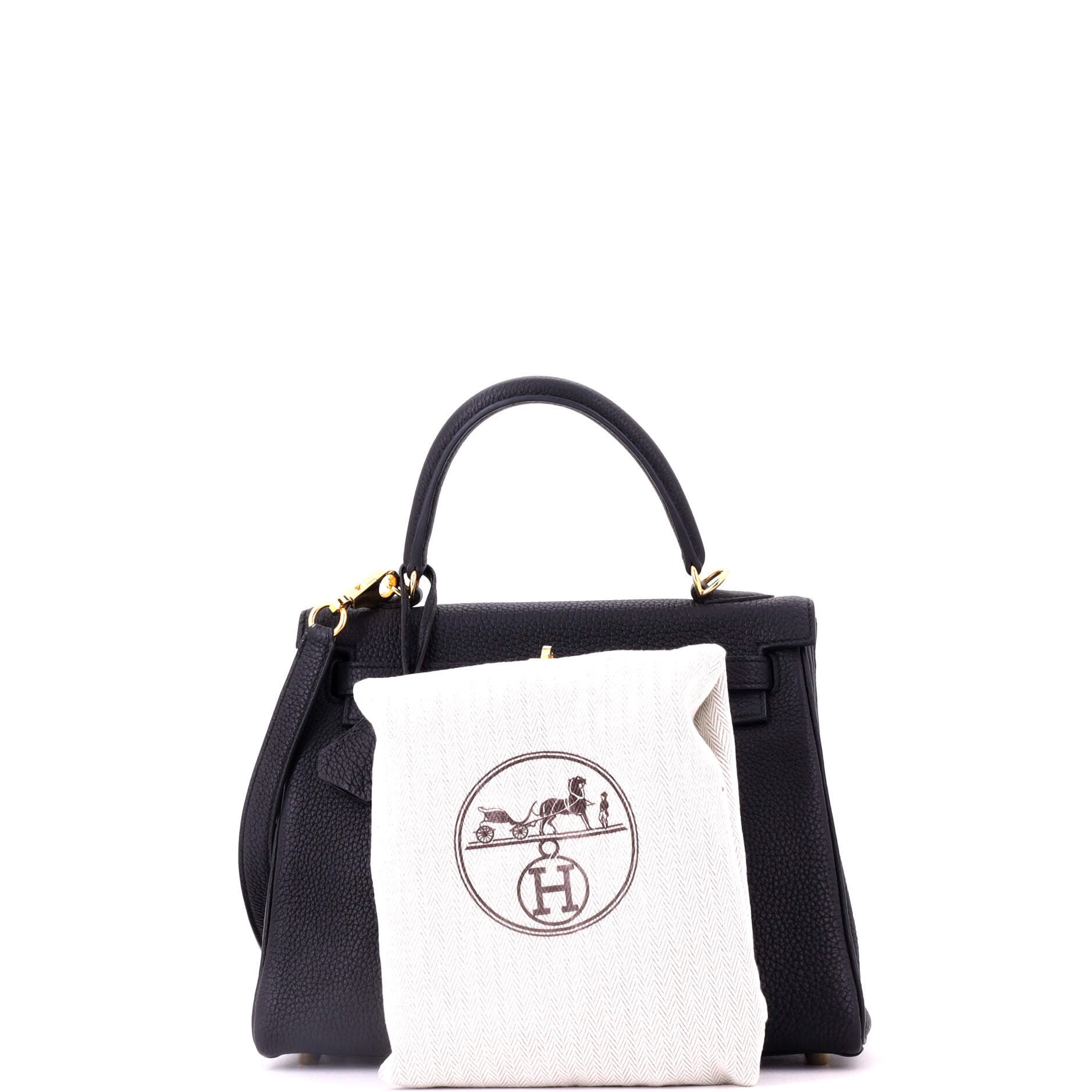 Kelly Handbag Black Togo with Gold Hardware 25, Alternate, color, Black