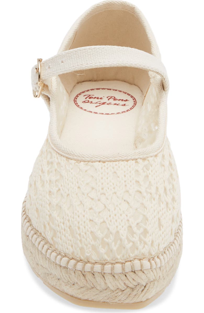Toni Pons Inca Espadrille Wedge, Alternate, color, Ivory