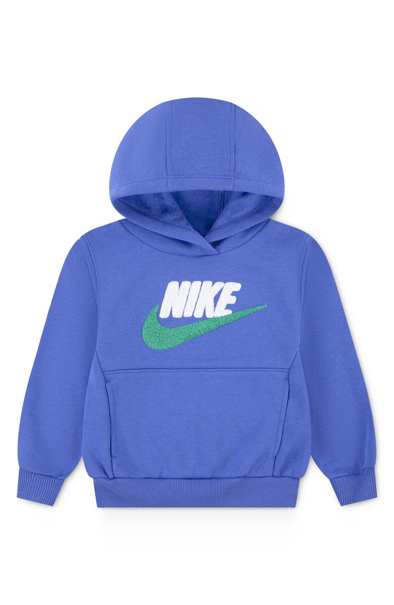 Nike Kids' Club Chenille Hoodie, Main, color, Comet Blue