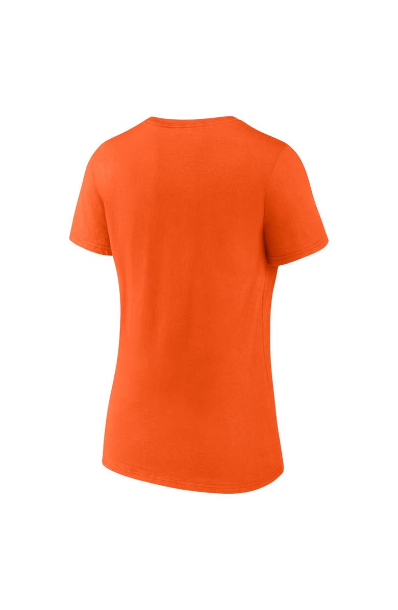 PROFILE Women's Fanatics Branded Orange Baltimore Orioles 2023 Postseason Locker Room Scoop Neck T-Shirt, Alternate, color, 
