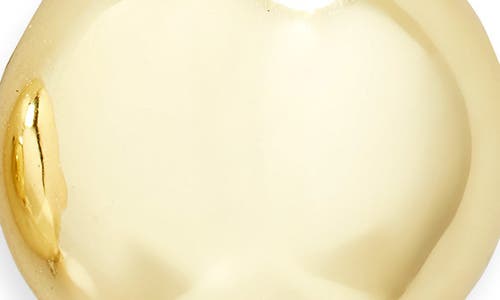 Argento Vivo Round Faux Pearl Drop Stud Earrings In Gold