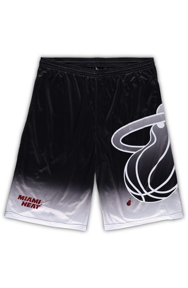 FANATICS Men's Fanatics Branded Black Miami Heat Big & Tall Graphic Shorts, Main, color, Black