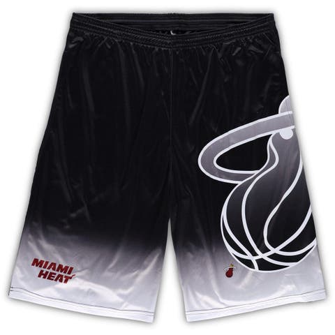 Men's Fanatics Branded Black Miami Heat Big & Tall Graphic Shorts