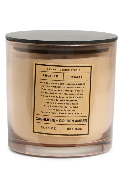 Cashmere & Golden Amber Artisan Candle