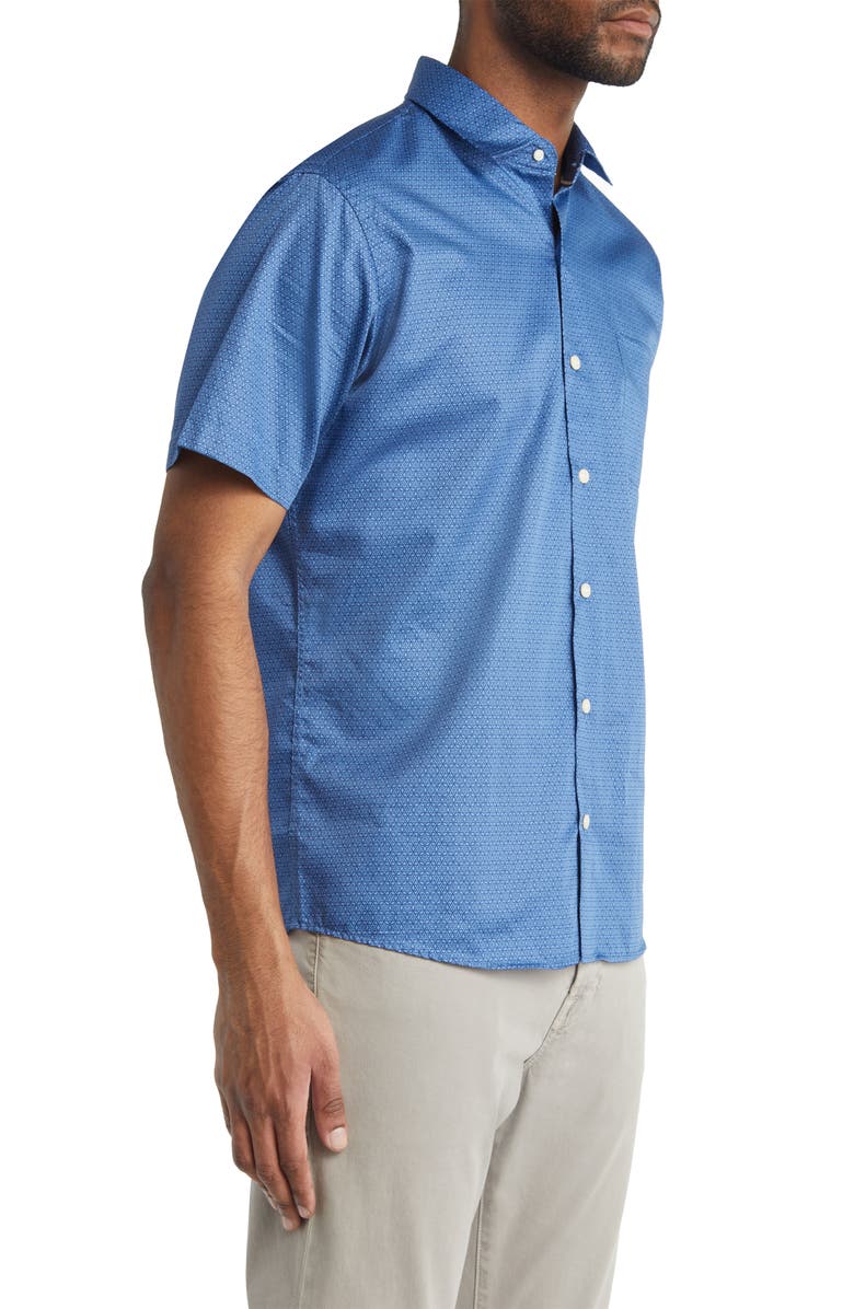Peter Millar Henry Short Sleeve Button-Up Shirt, Alternate, color, 