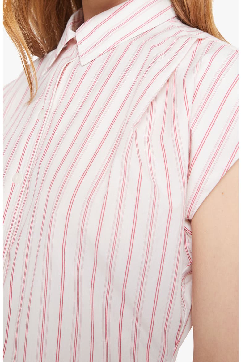 The Cap Game Stripe Cotton Button-Up Shirt, Alternate, color, LINE BREAKER
