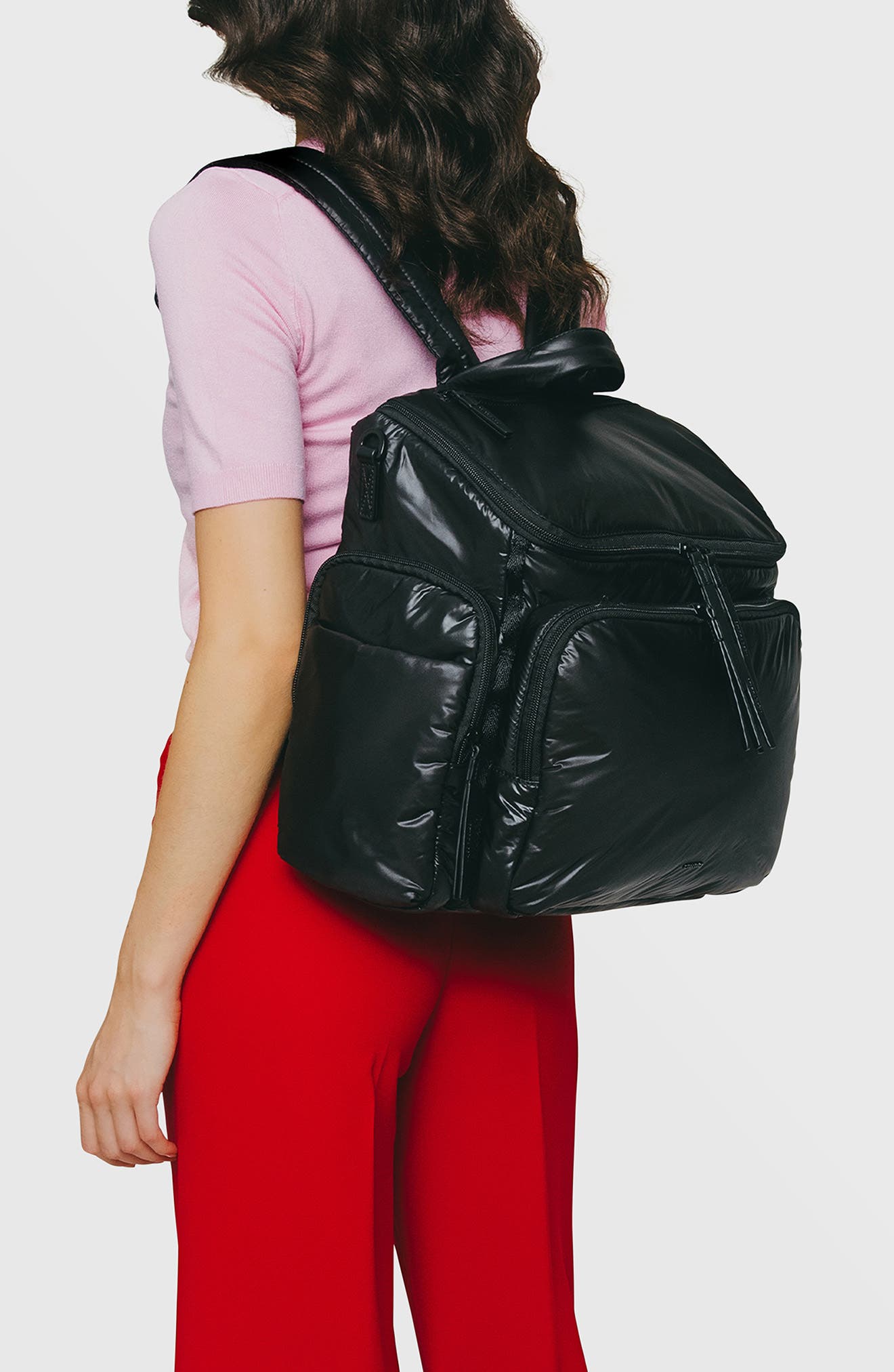 Caraa Large Baby Bag Diaper Bag, Alternate, color, Black