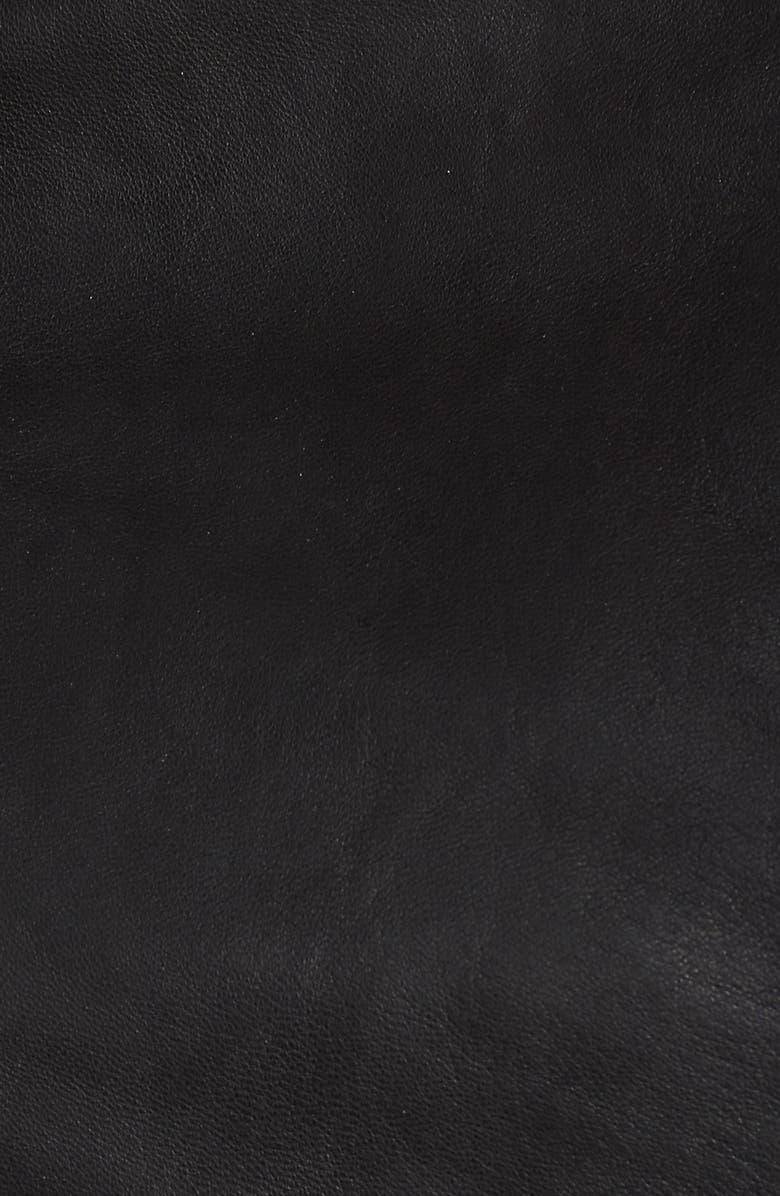 Ted Baker London Lizia Leather Biker Jacket, Alternate, color, 