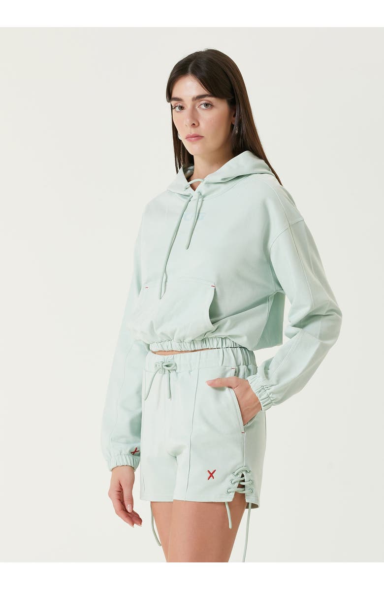 PCFG Free Heaven Crop Hoodie, Alternate, color, Light Green Surf Spray