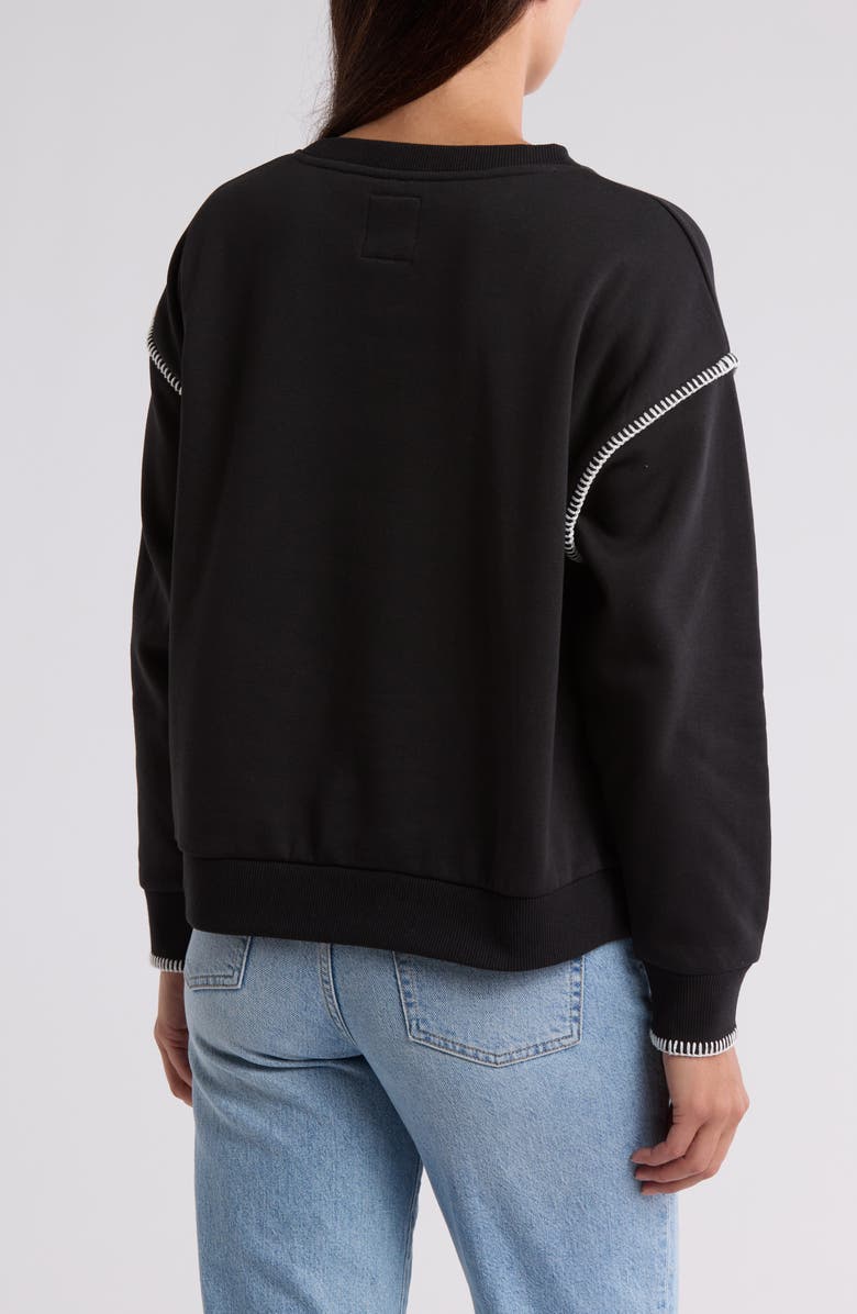 C & C California Sutton Whipstitched Fleece Sweatshirt, Alternate, color, 