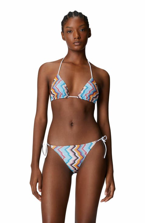 Classic Viscose And Lamé Bikini