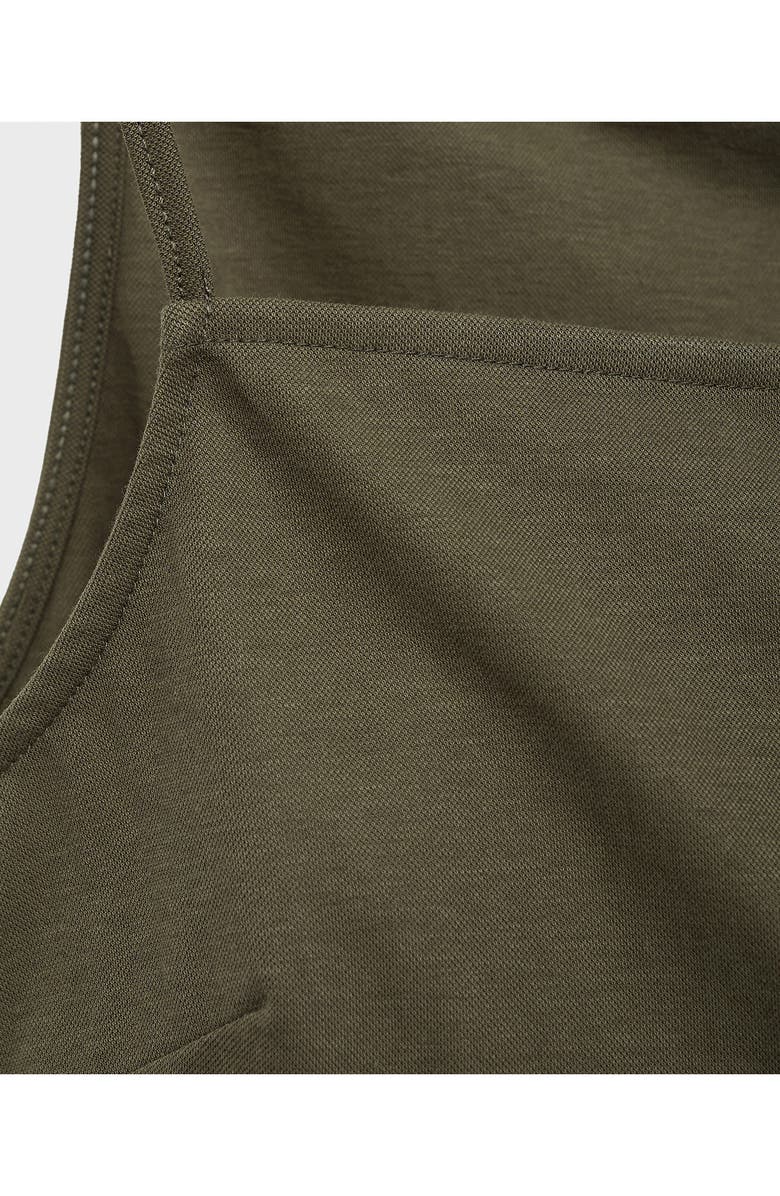 MANGO Waist Tie Camisole, Alternate, color, Khaki Green