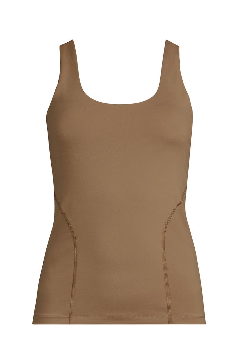 Lands' End High Impact Tank Top, Alternate, color, Rich Camel