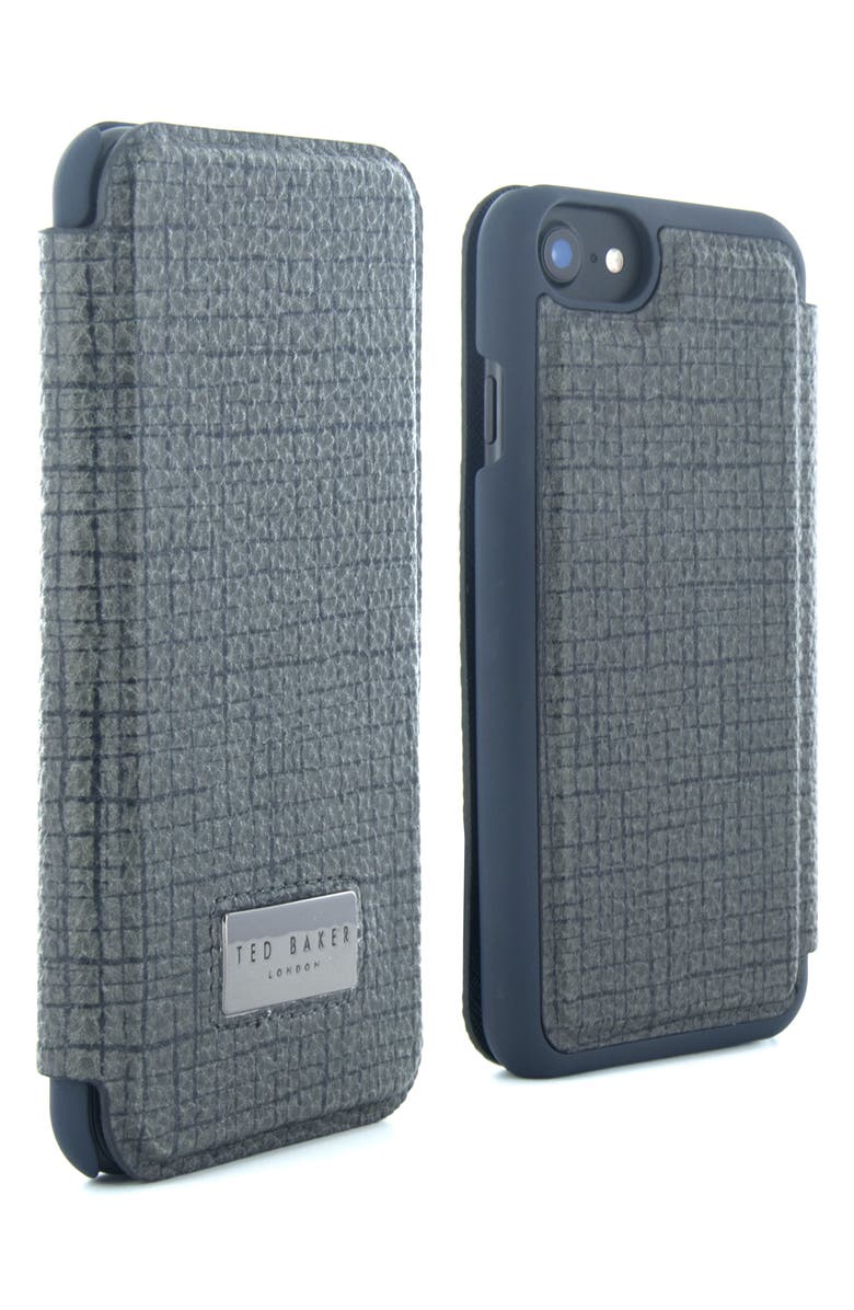 Ted Baker London iPhone 6/6s/7/8 & 6/6s/7/8 Plus Card Slot Folio Case, Alternate, color, 