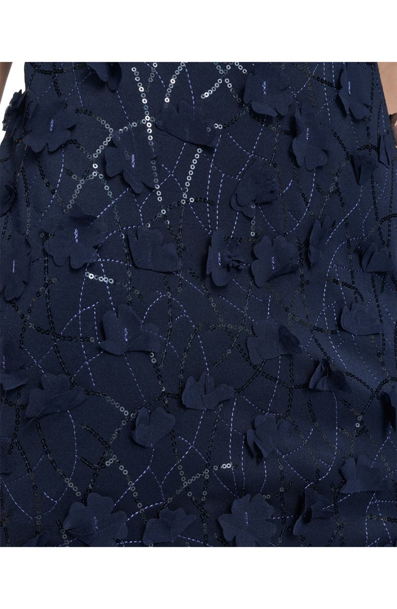 Eliza J Floral Appliqué Mermaid Gown, Alternate, color, 