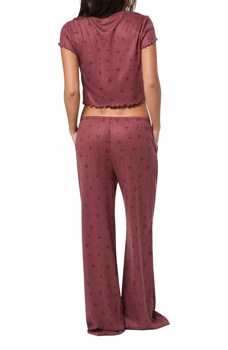 WeWoreWhat Pull-on Pants, Alternate, color, Rouge/Dk Navy