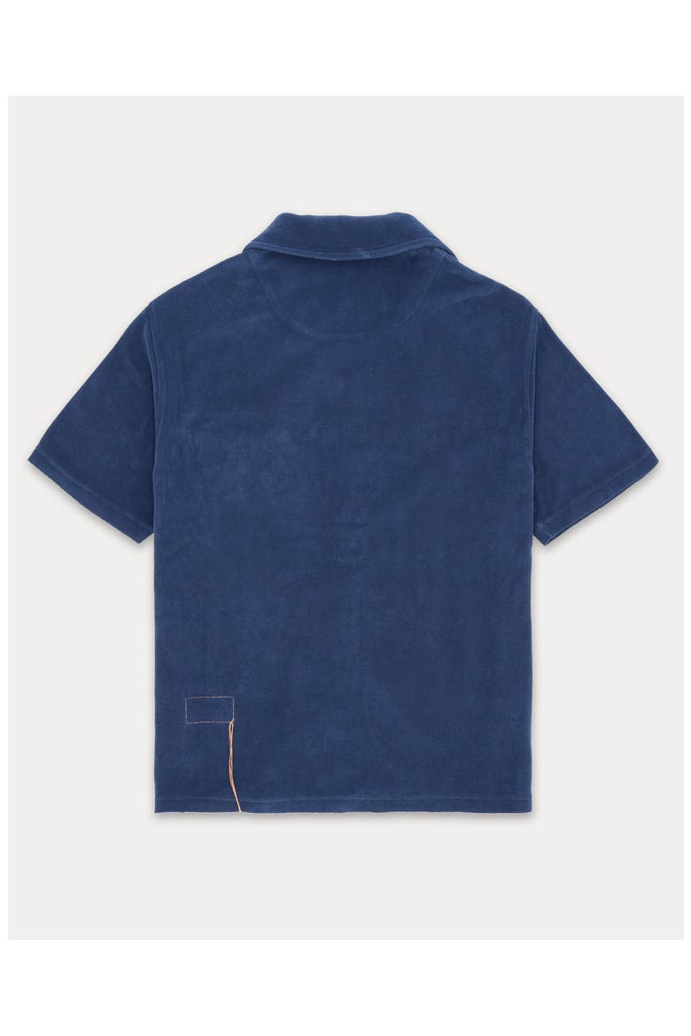 Arlo Terry polo, Alternate, color, Indigo