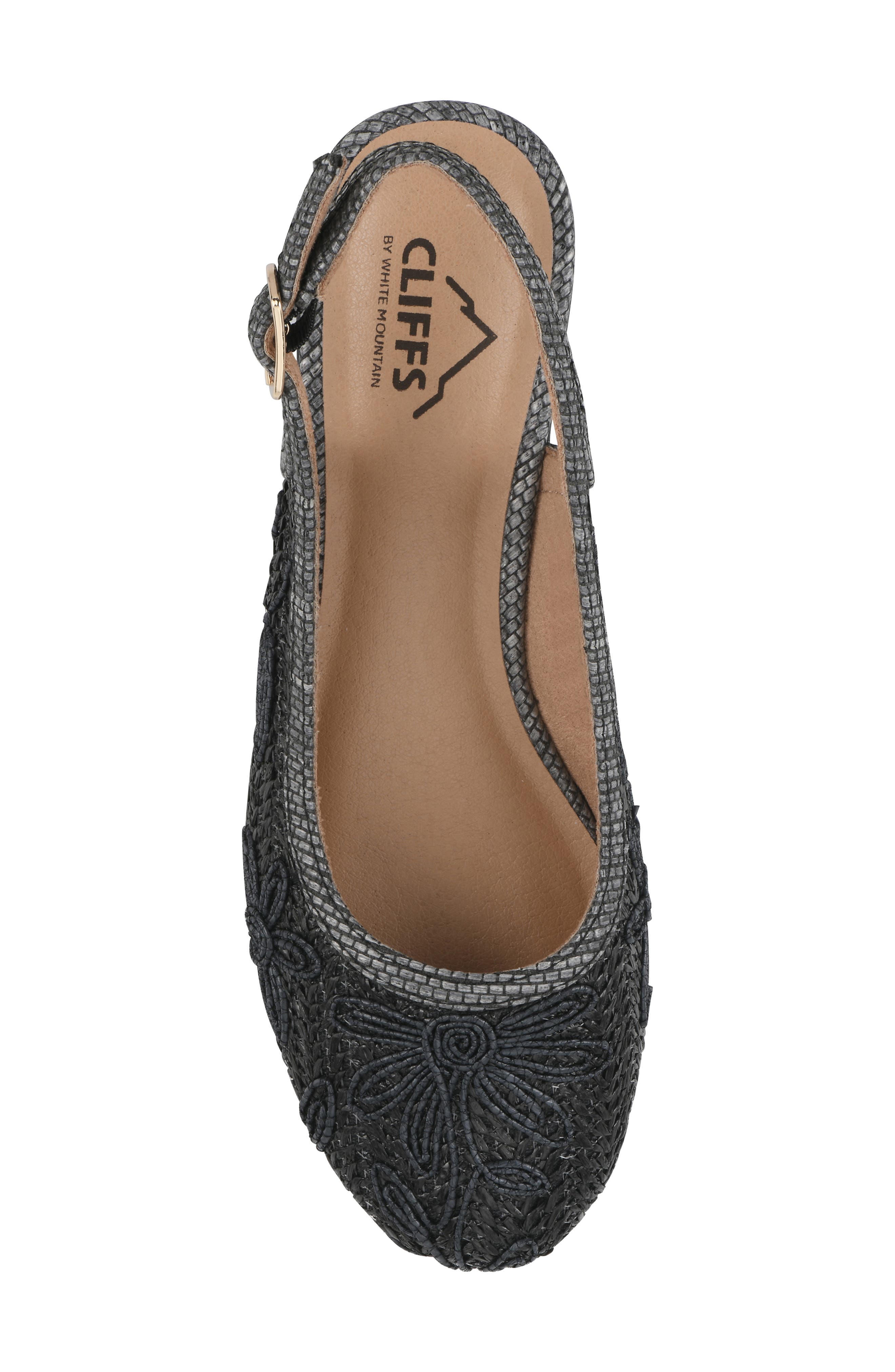 CLIFFS BY WHITE MOUNTAIN Borris Slingback Wedge, Alternate, color, 