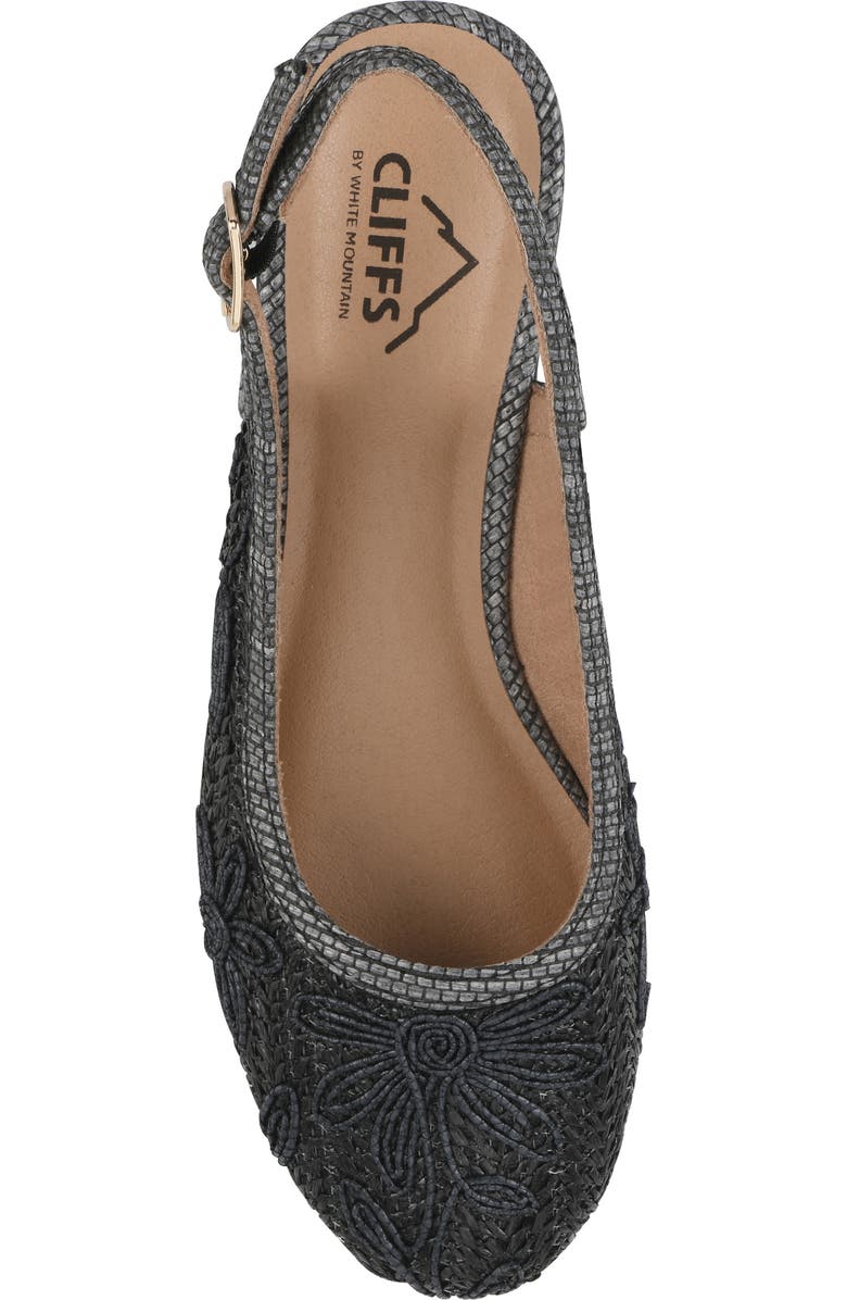 CLIFFS BY WHITE MOUNTAIN Borris Slingback Wedge, Alternate, color,