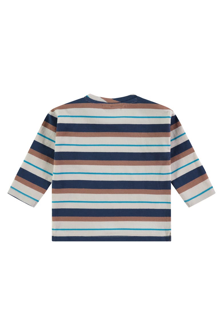 Multi-Tone Stripe Long Sleeve T-Shirt, Alternate, color, Blue