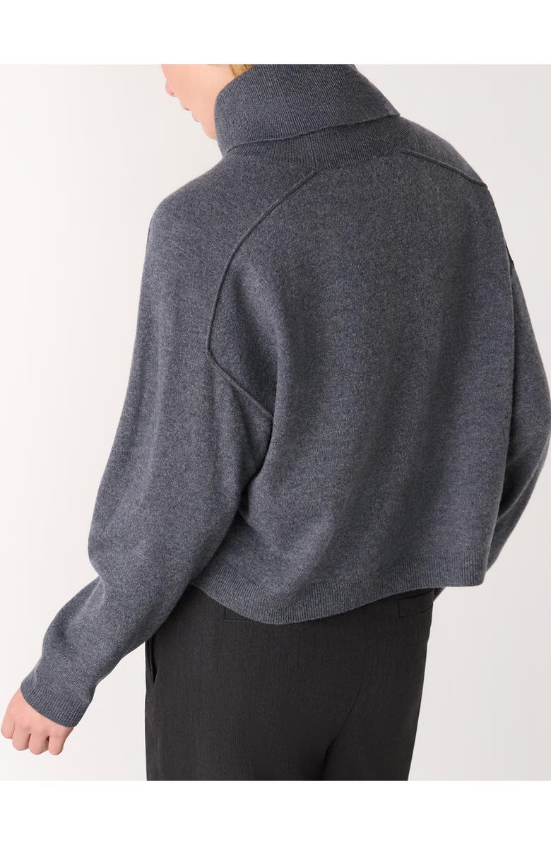 Whistles Wool Cowl Neck Knit Sweater, Alternate, color, Grey