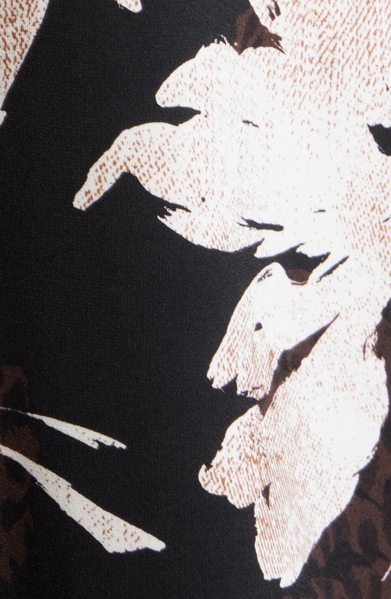 Tommy Bahama Carmela Bloom Sleeveless Shift Dress, Alternate, color, Black